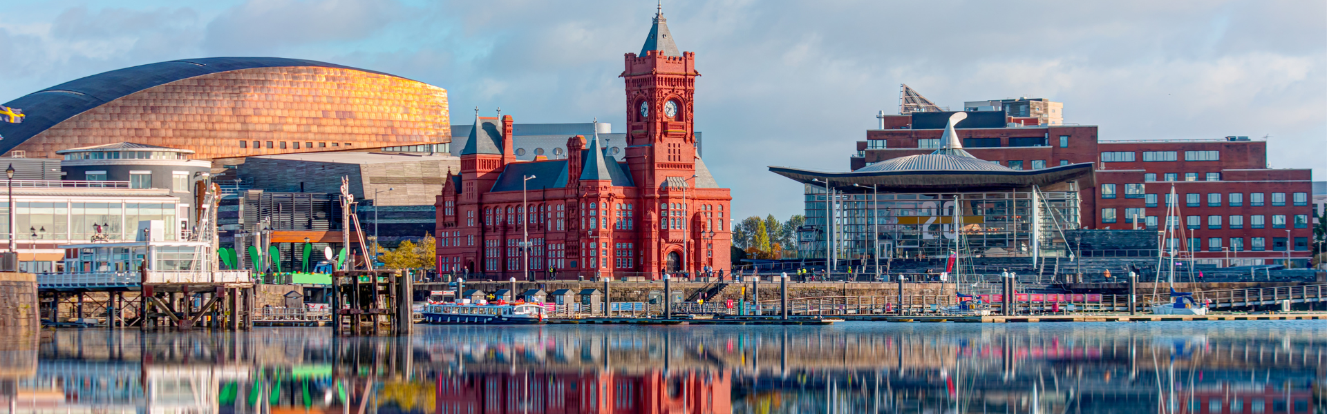 View of Cardiff waterfront